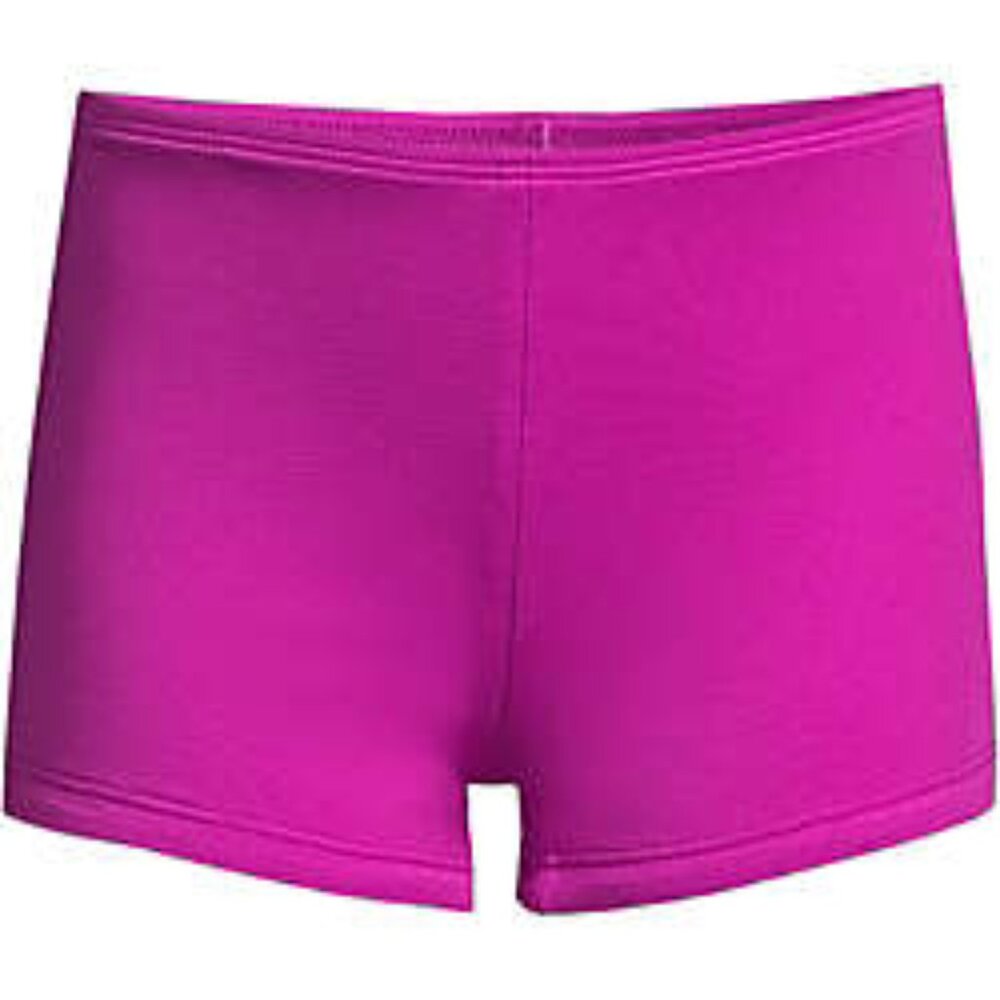 Lands' End Girl's Slim Boy Shorts Swim Bottoms